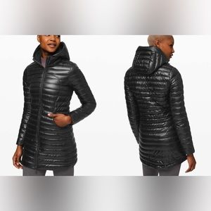 Lululemon Pack It Down Long Jacket *Shine 700-fill-power goose down Black